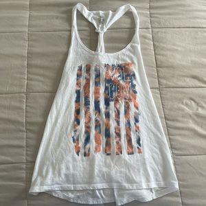 Volcom tie-dye flag tank top